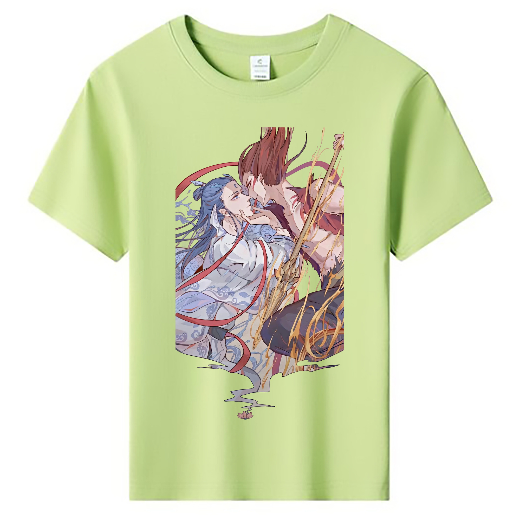 （画像用） Ne Zha 2 ナタ 魔童の大暴れ 綿100％キッズTシャツ（フロントプリント）